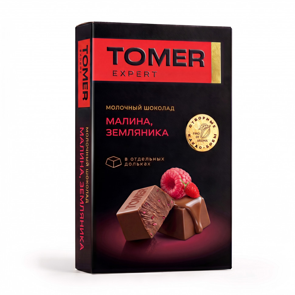  Фабрика Томер   Молочный шоколад Малина-Земляника, 90г  в Воронеже