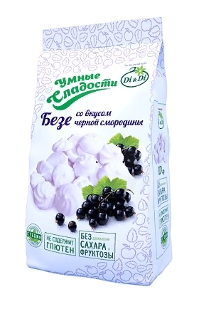  Умные сладости Безе с вкусом черной смородины, 70г        в Воронеже