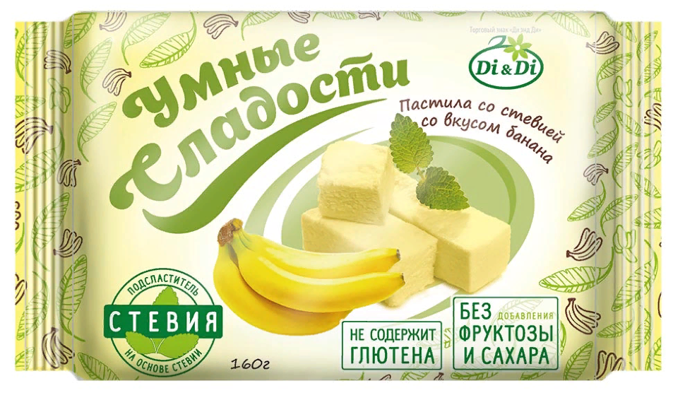  Умные сладости Пастила "Банан", 160г           в Воронеже