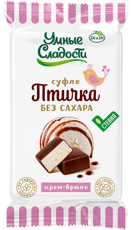  Умные сладости Птичка суфле Крем-брюле, 215г               в Воронеже