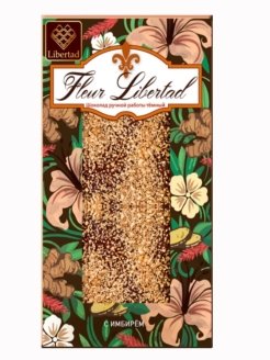 Шоколад Libertad Fleur Тёмный с имбирём, 80г в Воронеже