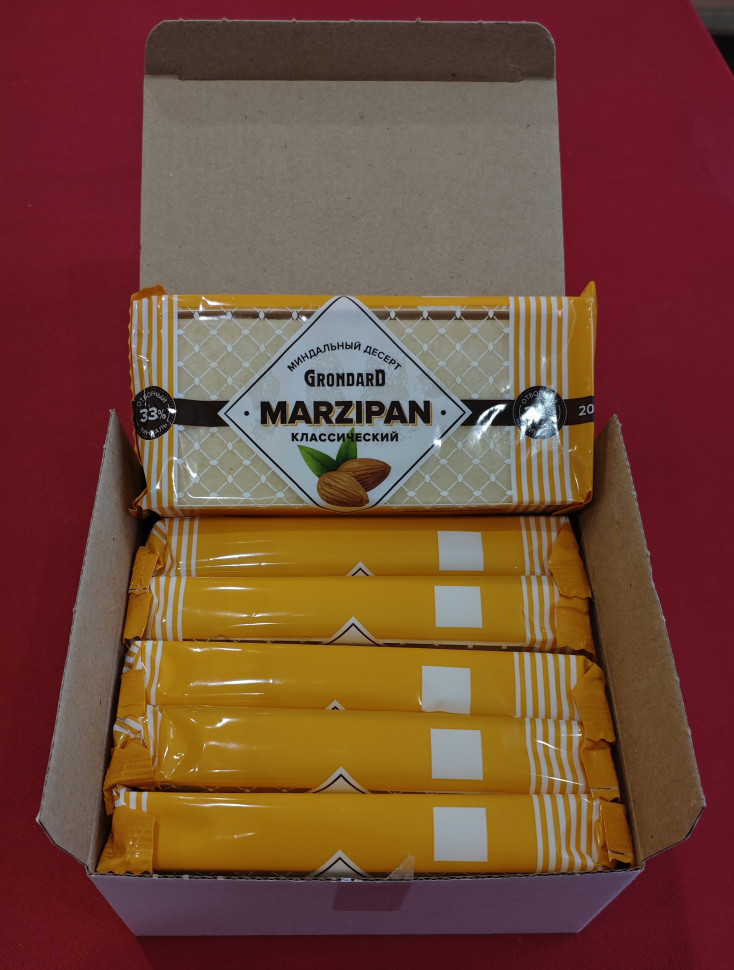  TM Grondard      (11133) Марципан 33%, (блок 6 шт по 200г)             в Воронеже