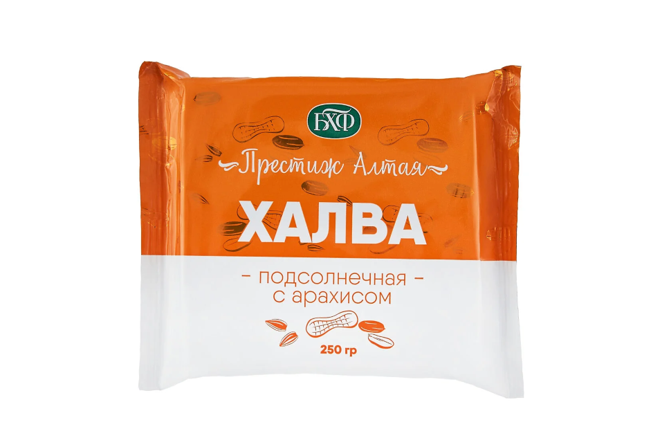 Халва подсолнечная с АРАХИСОМ брикет 250г  в Воронеже