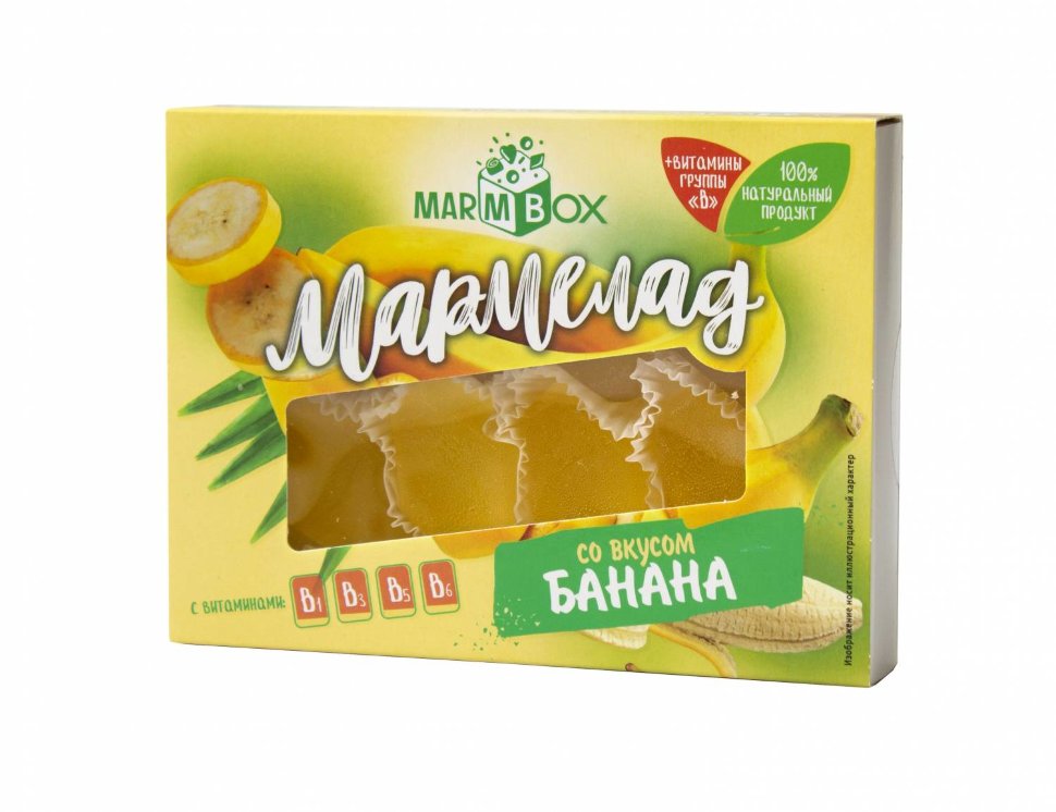 Мармелад желейный Marmbox "Банан" 170г    в Воронеже