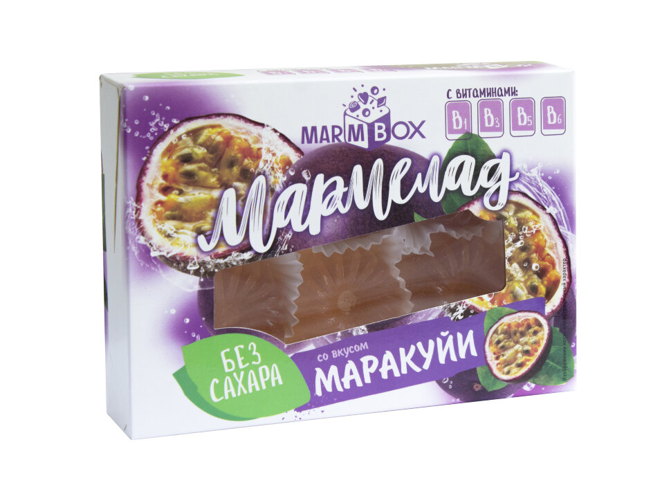 Мармелад желейный Marmbox БЕЗ САХАРА "Маракуйя" 200г   в Воронеже